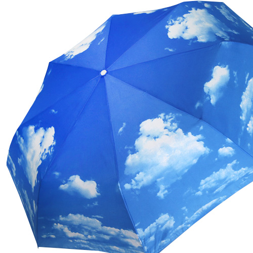 여름 장마 폭우 특이한 디자인 3단 수동 여행용 우산