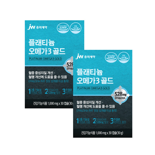JW중외제약 플래티늄 오메가3 골드 비타민E함유 1개월분