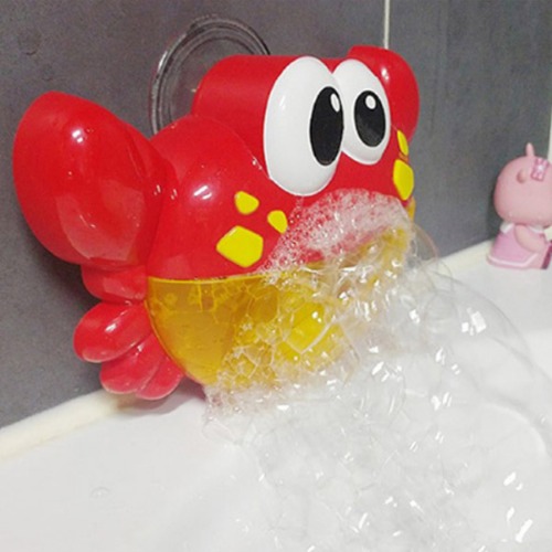 귀여운 아기 멜로디 거품놀이 꽃게 건전지 목욕장난감