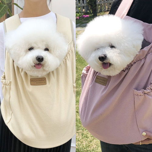에어매쉬 통풍 댕댕이 강아지산책가방