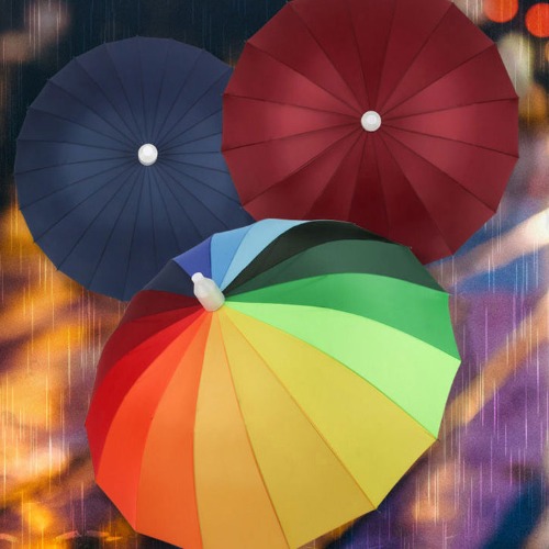 튼튼한 PVC 방수 우산커버 빗물받이 일체형 장우산