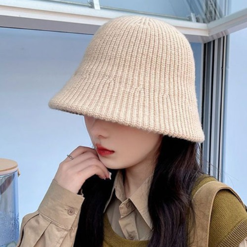 [트윈스파파] 여성 겨울 니트 버킷햇 벙거지 모자 P0000SZD