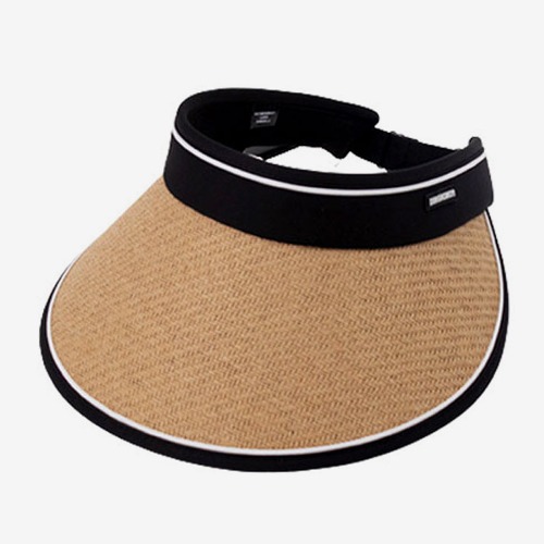 자외선 차단 라탄 돌돌이 여성 여름 썬캡 모자(P0000TFG/1+1)