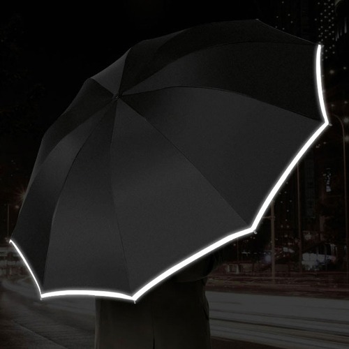 야광 라인 3단 자동 우산 블랙 블루 와인 P0000TEN
