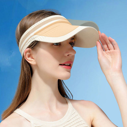 1+1 UV 햇빛 차단 여성 니트 골프 썬캡 모자 P0000SKG
