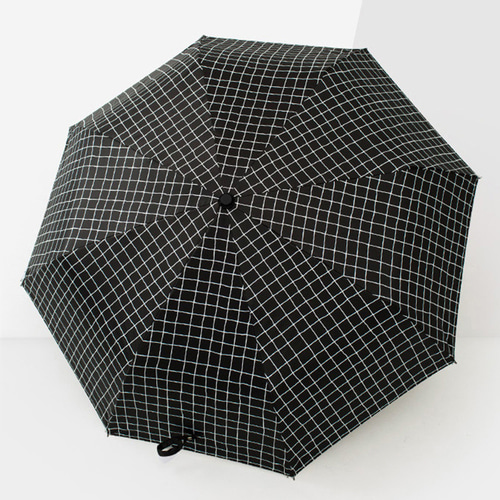 4단 수동 체크 우산 블랙 화이트(P0000TFT) 2종 택1