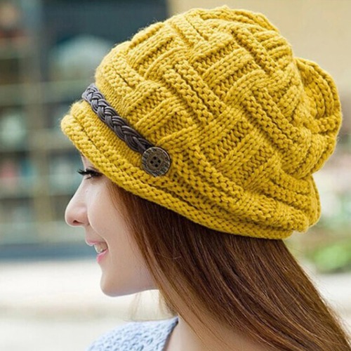 [트윈스파파] 따뜻한 여성 니트 벙거지 겨울 모자 P0000SXW