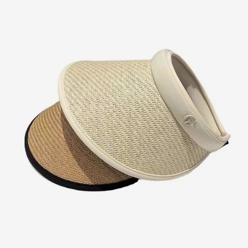햇빛차단 데일리 여성 PVC 밀짚 여름 썬캡 모자(P0000TLH/1+1)